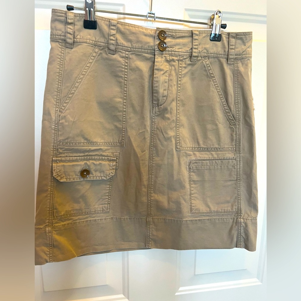 Anthropologie Skirt Womens 4 Paper Boy Skirt Tan